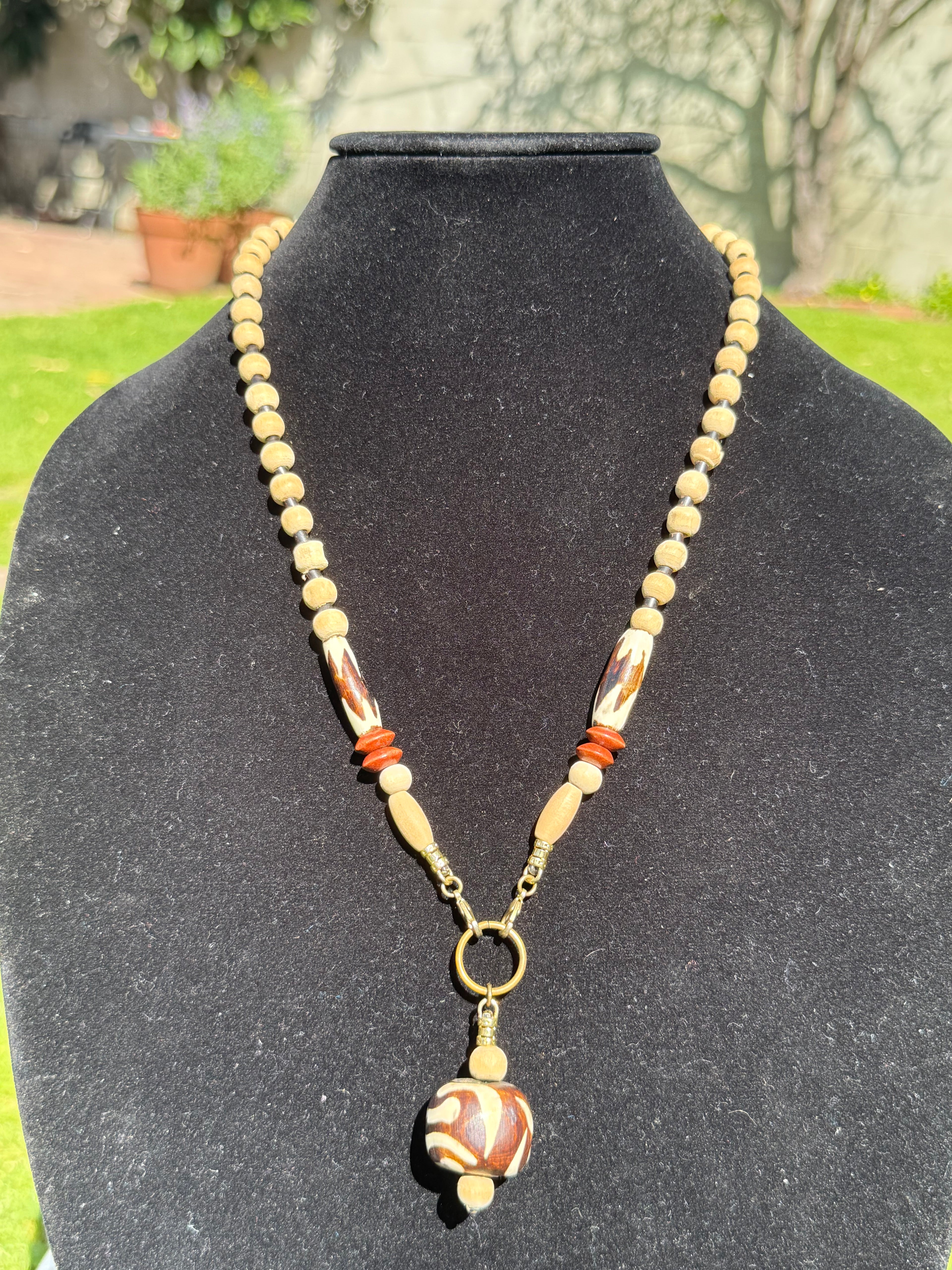 Batik Yak Bone - Necklace