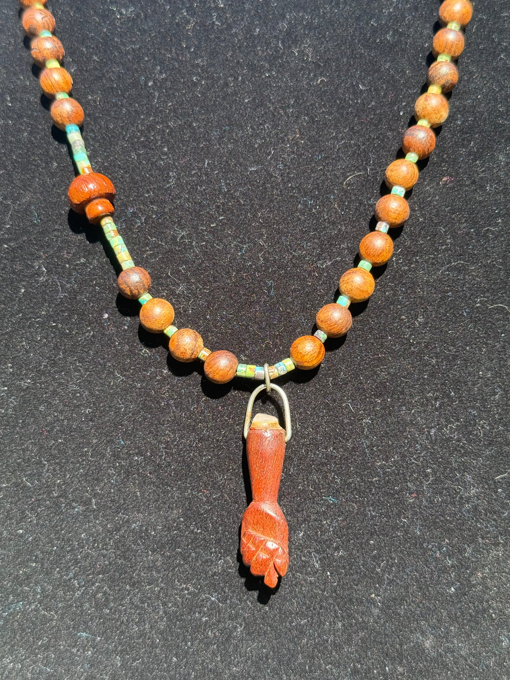 Wooden Figa - Necklace