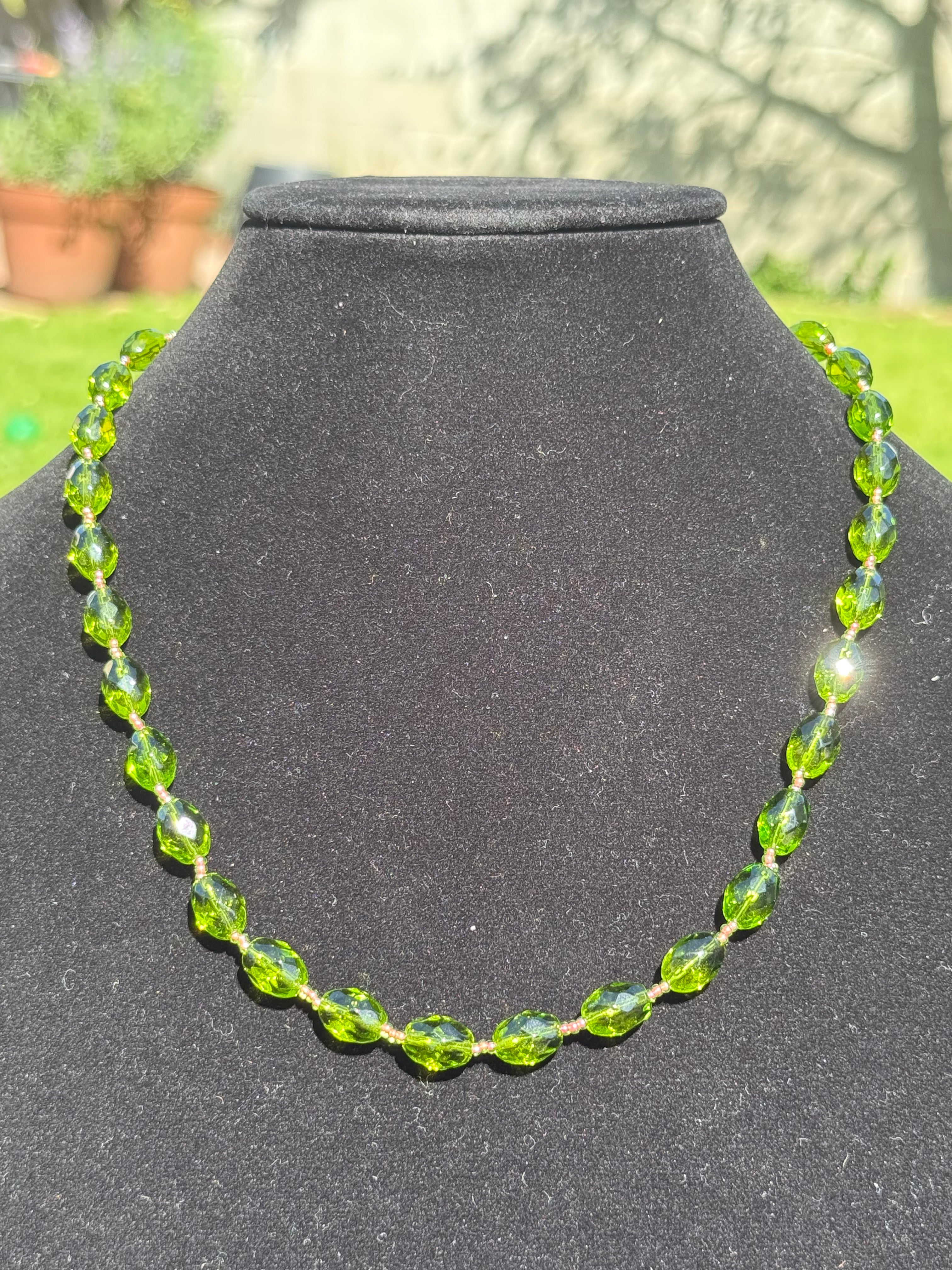 Green Crystal - Necklace