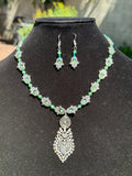 Upcycled Silver Earring - Necklace and Earrings Set
