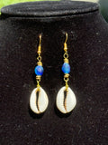 Blue Cowrie - Earrings